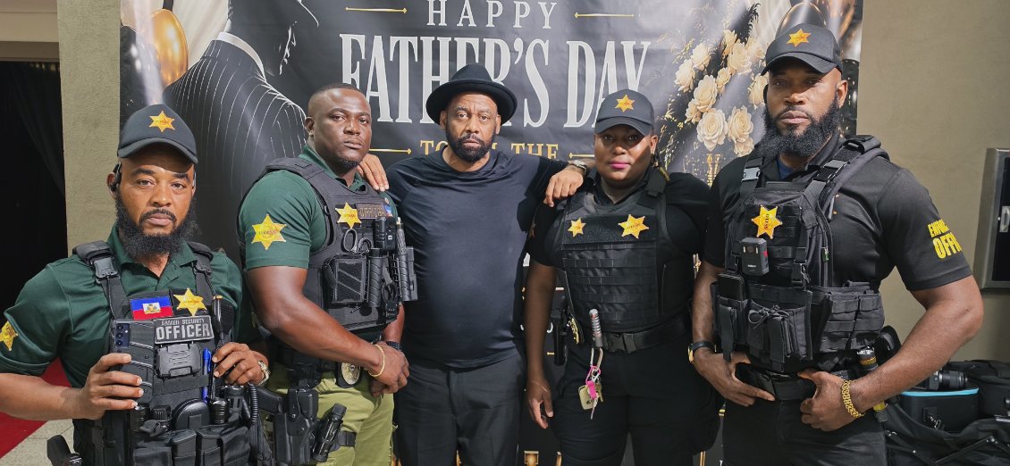 On Time Protection Security team with event guest